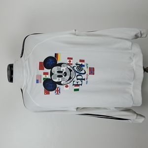 Walt Disney World jacket graphic full zipper white men size XL
